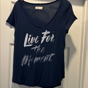 Hollister Graphic Tee with White Print